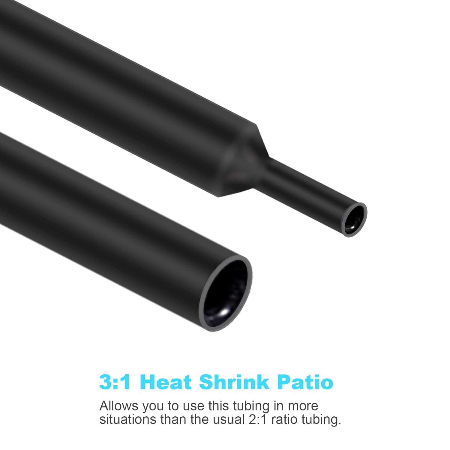 400 Pcs Wire Heat Shrink Tubing Kit With Adhesive lined, Industrial Heat-Shrink Tubing for Wires, 3:1 Marine Grade Heat Shrink Wrap, Premium Large Electrical Waterproof Heat Shrink Tape-Black by DHOOZ - Image 4